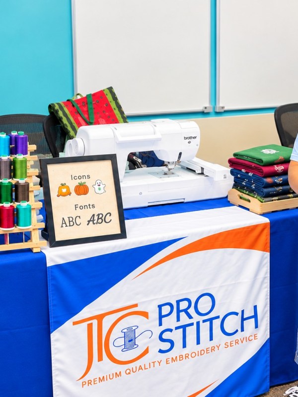 We Embroider Right Onsite At Your Next&nbsp;Event